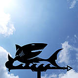 Флюгер Акула, флюгер на дах з металу  2 мм., фото 8