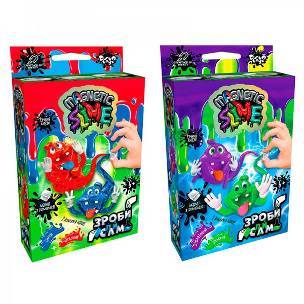 Набір для творчості Зроби слайм Crazy Slime Magnetic Danko Toys укр SLM-Mg-02-01,02