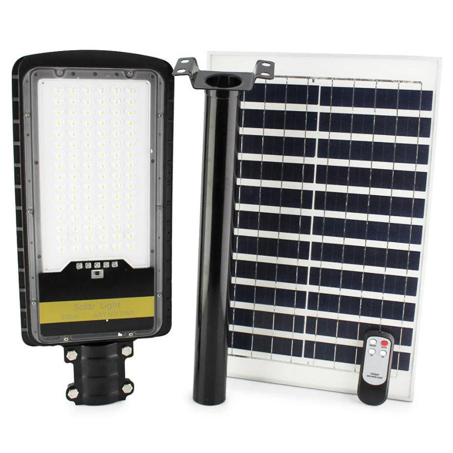 Ліхтар вуличний на стовп із пультом UKC Solar Street JD 298 300W VPP 7793, фото 1