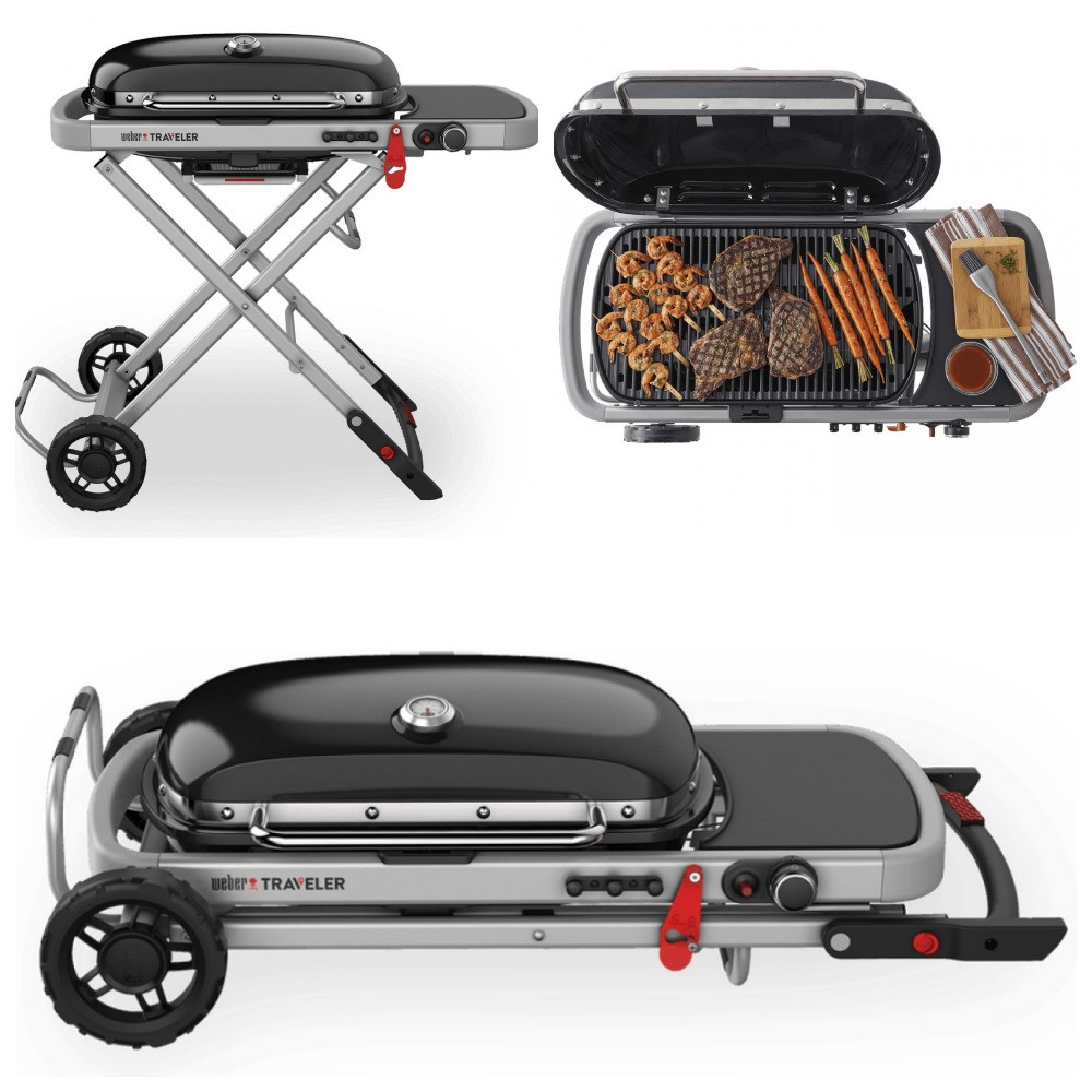 Гриль газовий портативний Weber Traveler Black (9010075)