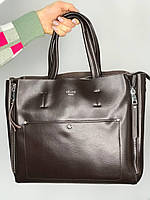 Жіноча шкіряна модна сумка в кольорах, сумки-шкіра, сумка з логотипом, повсякденна сумка, сумка на плече Коричневий