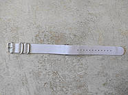 РЕМІНЕЦЬ НАТО NATO ZULU ЗУЛУ НЕЙЛОН 18 ММ білий, фото 2