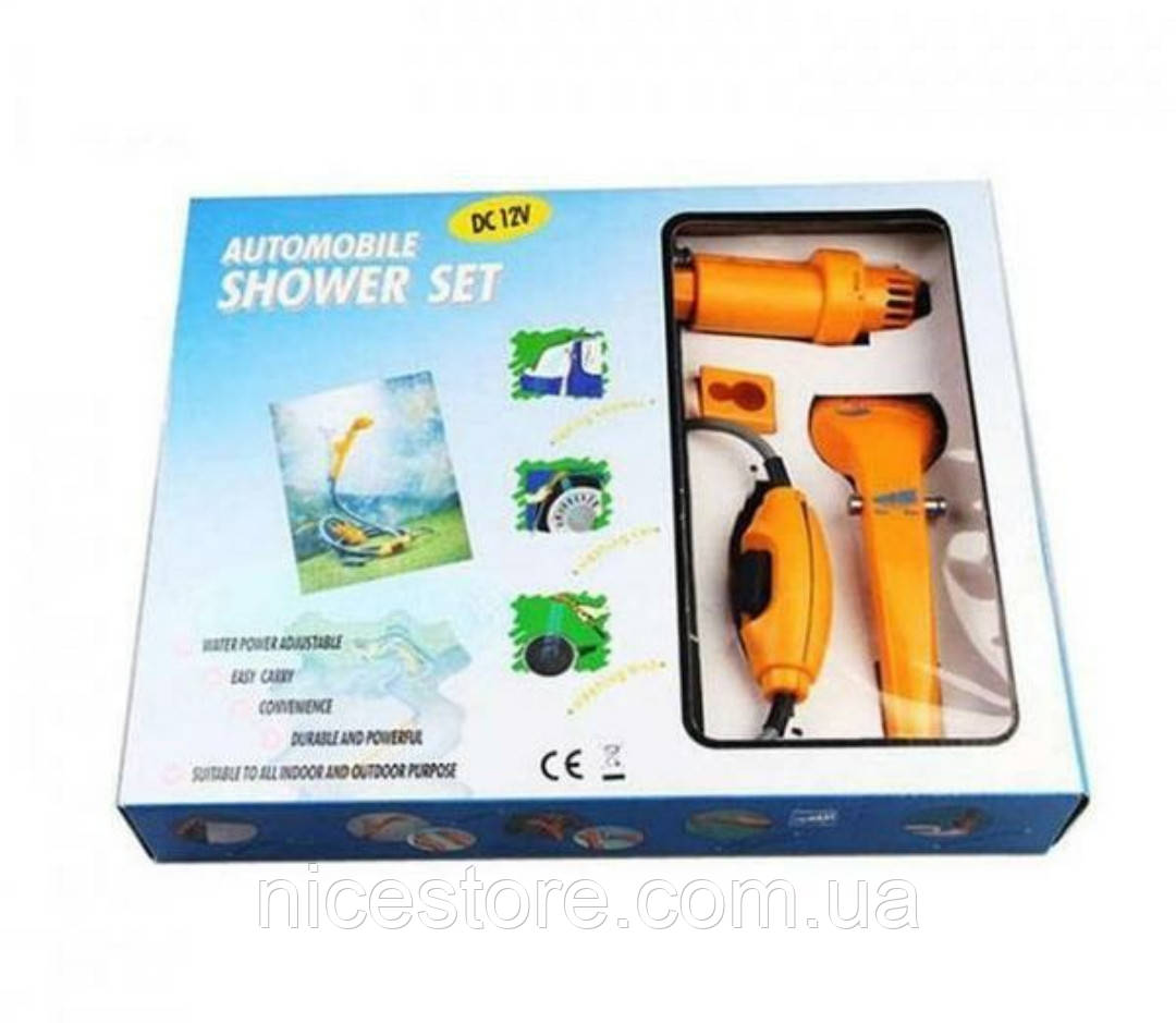 Автомобільний портативний душ від прикурювача Avtomobile Shower Set YD104 12 вольт