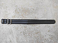 РЕМІНЕЦЬ НАТО NATO ZULU ЗУЛУ НЕЙЛОН 18 ММ ЧОРНИЙ У СІРУ СМУЖКУ, фото 3