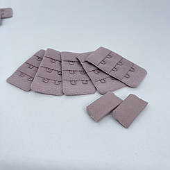 Застібка кришталева троянда (бузкова) на 2 кр.(3 ряди 30 мм.)