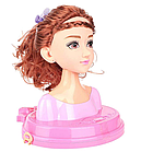 Голова-манекен ляльки для зачісок і макіяжу | набір косметики для дівчаток | лялька-манекен, фото 4