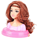 Голова-манекен ляльки для зачісок і макіяжу | набір косметики для дівчаток | лялька-манекен, фото 2