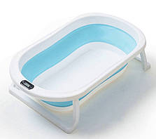Ванна дитяча складається з датчиком температури блакитна/біла.Ванна для новонародженого