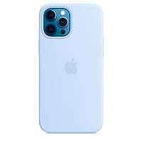 Чехол Silicone FULL case для IPhone 13 Pro max Lilac cream (13) светло голубой