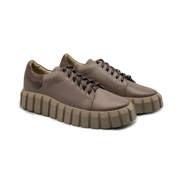Кеди жіночі на платформі кольору капучіно “Style Shoes” 36 розмір