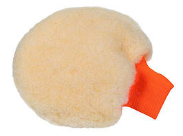 Рукавиця з вовни для пінних шампунів - Lake Country Wool Wash Mitt 9" бежевий (86-243)