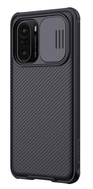 Чохол бампер карбоновий захисний Nillkin Camshield для Xiaomi Poco F3 колір чорний