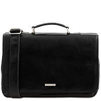 Mantova TL SMART сумка портфель кожаная TL142068 от Tuscany (Black черный)