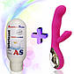 Потужний вібратор стимулятор клітора G-sport, вібратор для сексу жіночий 21 см + лубрикант полуниця, фото 9