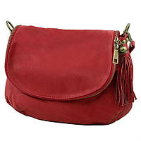 Женская кожаная сумка на плечо Tuscany Leather Bag TL141223 (Red красный)