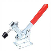 Притискач шарнірно-важільний GH-203F з горизонтальною основою для фіксації вузлів і деталей.