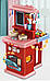 Дитяча ігрова кухня зі стільчиком Spraying "Kitchen Cooking", з ефектом кипіння, 64 їв., червона, фото 2