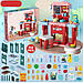 Дитяча ігрова кухня зі стільчиком Spraying "Kitchen Cooking", з ефектом кипіння, 64 їв., червона, фото 9