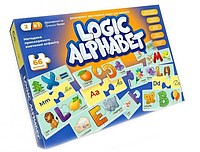 Розвивающие пазлы-ассоциации Logic Alphabet 66 деталей англо-украинские