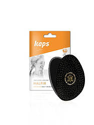 Kaps Halfix Black — Шкіряні напівустілки для модельного взуття на підборах, чорні