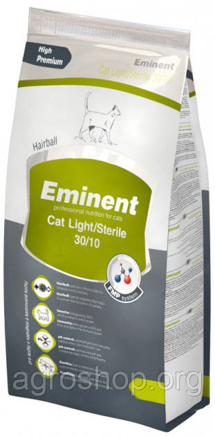 Корм Емінент Адалт Кет Eminent Adult Cat для стерилізованих котів та при надлишковій вазі 10 кг
