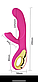 Потужний стимулятор клітора G -sport, вібратор для сексу жіночий USB 21 см +лубрикант 300 мл, фото 3