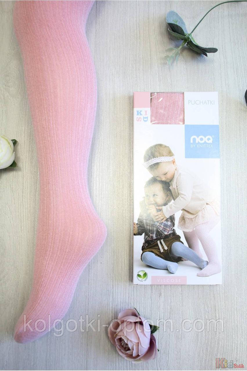 ОПТОМ Колготки рожеві з рельєфними смужками Puchatki (80-86 / 1,5-2 роки) Knittex 2125000756790