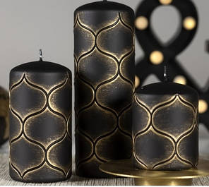 Свічки циліндри з малюнком