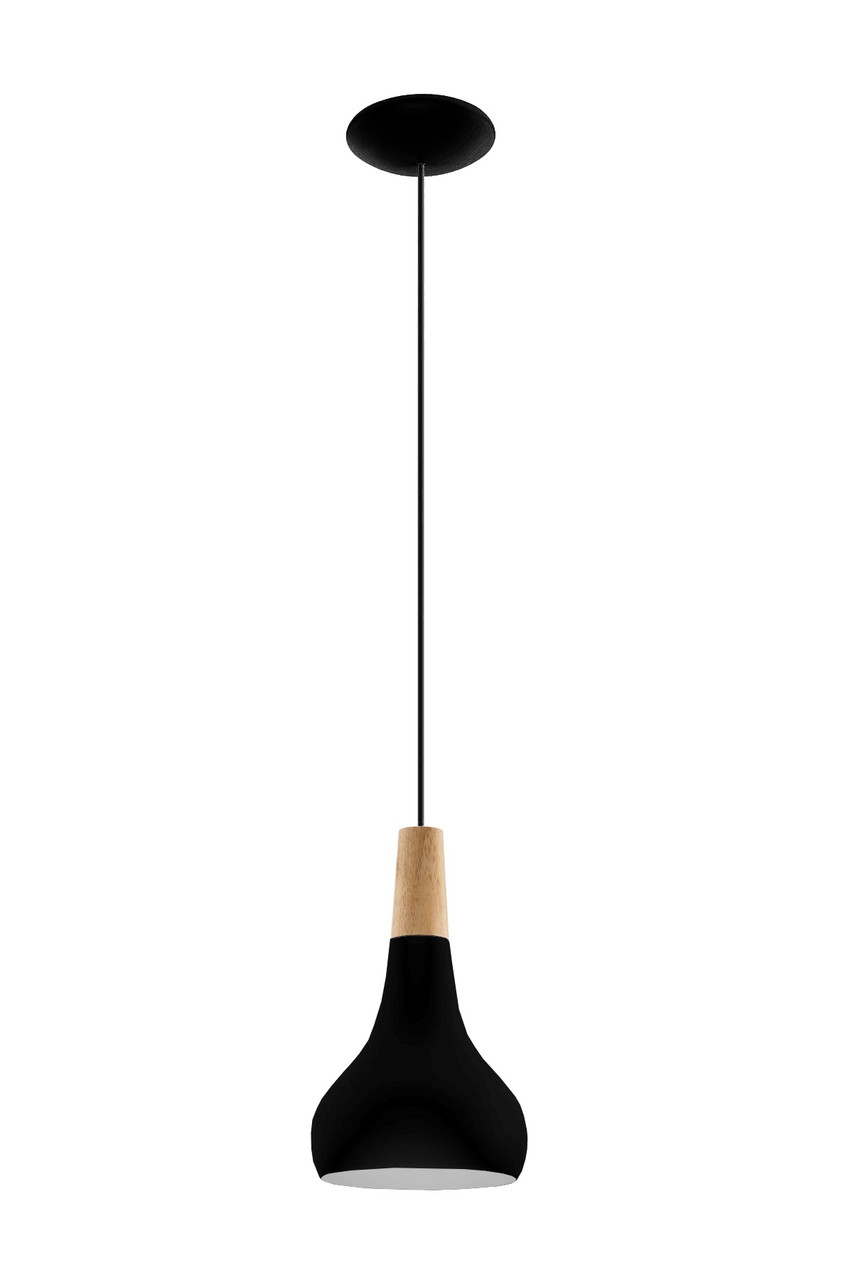 Світильник стельовий дізайнерський LUCE WOOD BLACK дерево 60W E27 IP20 (4шт/ящ) TM LUMANO