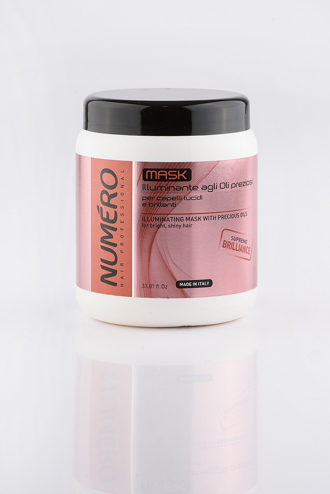 Маска для надання блиску з цінними оліями Brelil Professional Numero Supreme Brilliance 1000 мл, фото 1