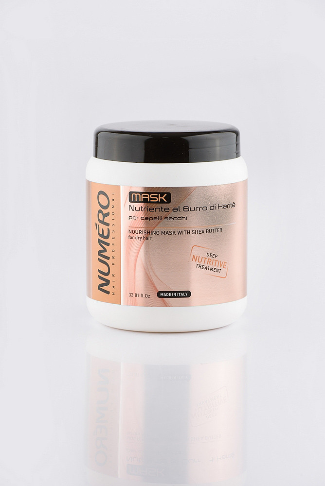 Маска для волосся поживна з маслом карите Brelil Professional Numero Nourishing Mask With Shea Butter 1000, фото 1