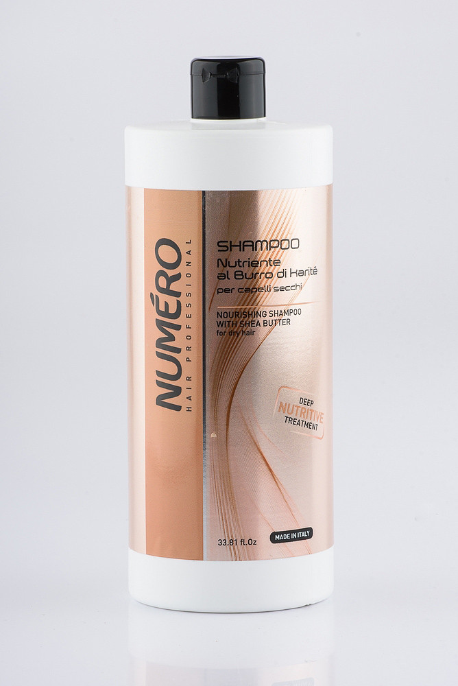 Шампунь для волосся поживний з маслом каріте Brelil Professional Numero Deep Nutritive Treatment Shampoo