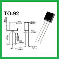 Транзистор биполярный 2N5401 TO-92 PNP 150В 0.6А 0.6Вт