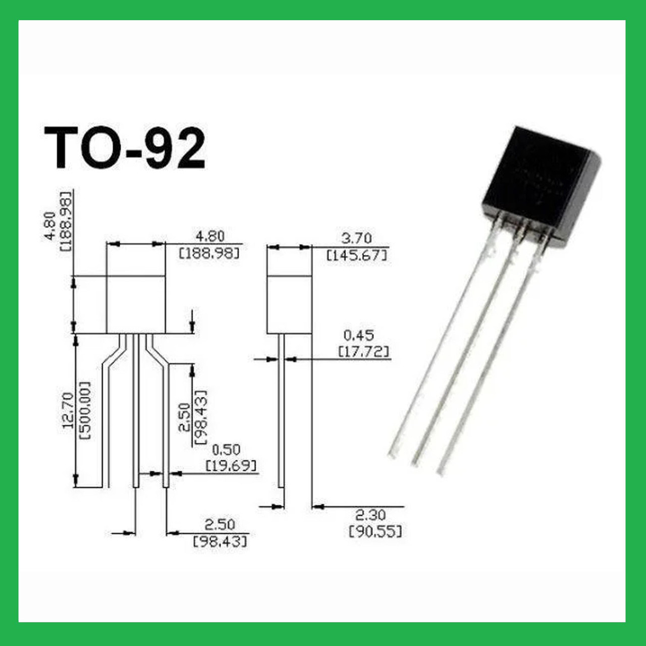 Транзистор биполярный 2N5401 TO-92 PNP 150В 0.6А 0.6Вт - фото 1 - id-p1054372499