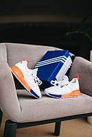 Кросівки дитячі на дівчинку і хлопчика білі Adidas ZX 2K. Взуття для дітей біла Адідас ЗХ 2К, фото 8