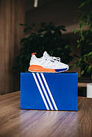 Кросівки дитячі на дівчинку і хлопчика білі Adidas ZX 2K. Взуття для дітей біла Адідас ЗХ 2К, фото 9