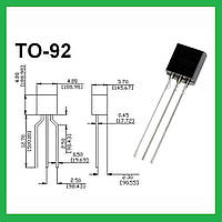 Транзистор биполярный 2SC1815 TO-92 NPN 50В 0.15А