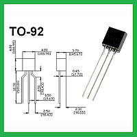 Транзистор біполярний 2SC945Y TO-92 (БКЕ) NPN 50 В 0.1 А 0.25 Вт