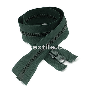 Блискавка тракторна 40 см Темно-зелений (Тип 5)