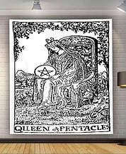 Гобелен настінний "Аркан Queen of Pentacles"