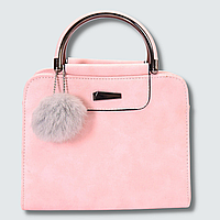 Стильна сумка з екошкіри, рожева, CC-3588-30