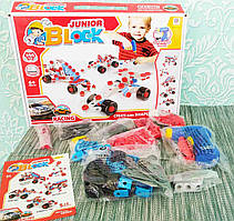 Конструктор Junior Block 5 в 1 | Дитячий конструктор Конструктор для хлопчика | Конструктор на шурупах |