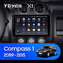 Штатна магнітола Teyes X1 Wi-Fi Jeep Compass 1 (2009-2015), фото 2