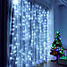 Гірлянда "Водоспад" 480 LED-ламп, розмір 3.0 * 2,20 м, штора/світлова завіса/дощ, холодний білий світ, фото 5