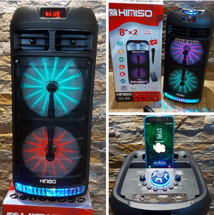 Колонка портативна акустична Kimiso QS-83 3000 вт, фото 3