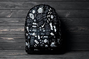 Стильний міський рюкзак найки з принтом