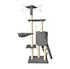 Кігтеточка будиночка дерев'яний сірий 138 см 7927, фото 5