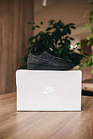 Стильні дитячі кросівки для дівчинки і хлопчика чорні Nike Air Force 1. Взуття для дітей Найк Аір Форс 1, фото 8