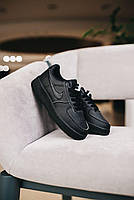 Стильні дитячі кросівки для дівчинки і хлопчика чорні Nike Air Force 1. Взуття для дітей Найк Аір Форс 1, фото 3