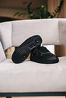 Стильні дитячі кросівки для дівчинки і хлопчика чорні Nike Air Force 1. Взуття для дітей Найк Аір Форс 1, фото 4